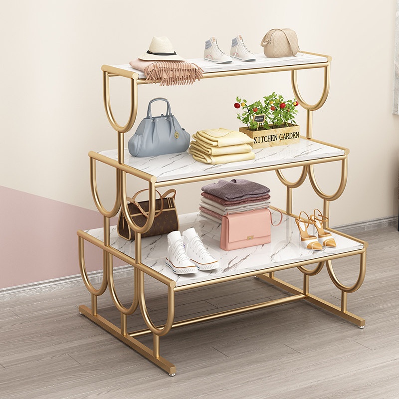 Luxury Bags In Store - Многоуровневая витрина-стеллаж Gold Island в стиле