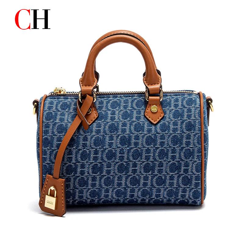 Luxury Bags Denim - Винтажная джинсовая сумка CH Boston для