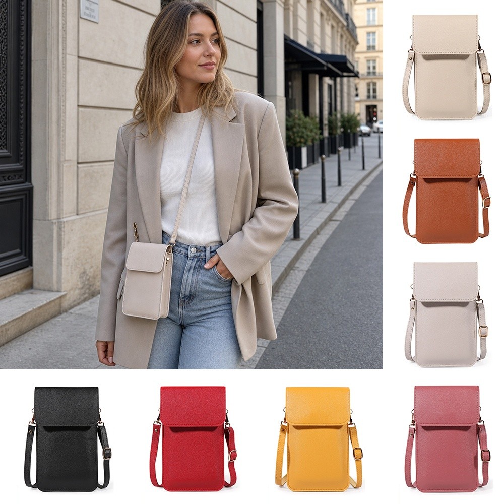 Wristlet Wallet Zipper - Сумка для телефона из искусственной кожи