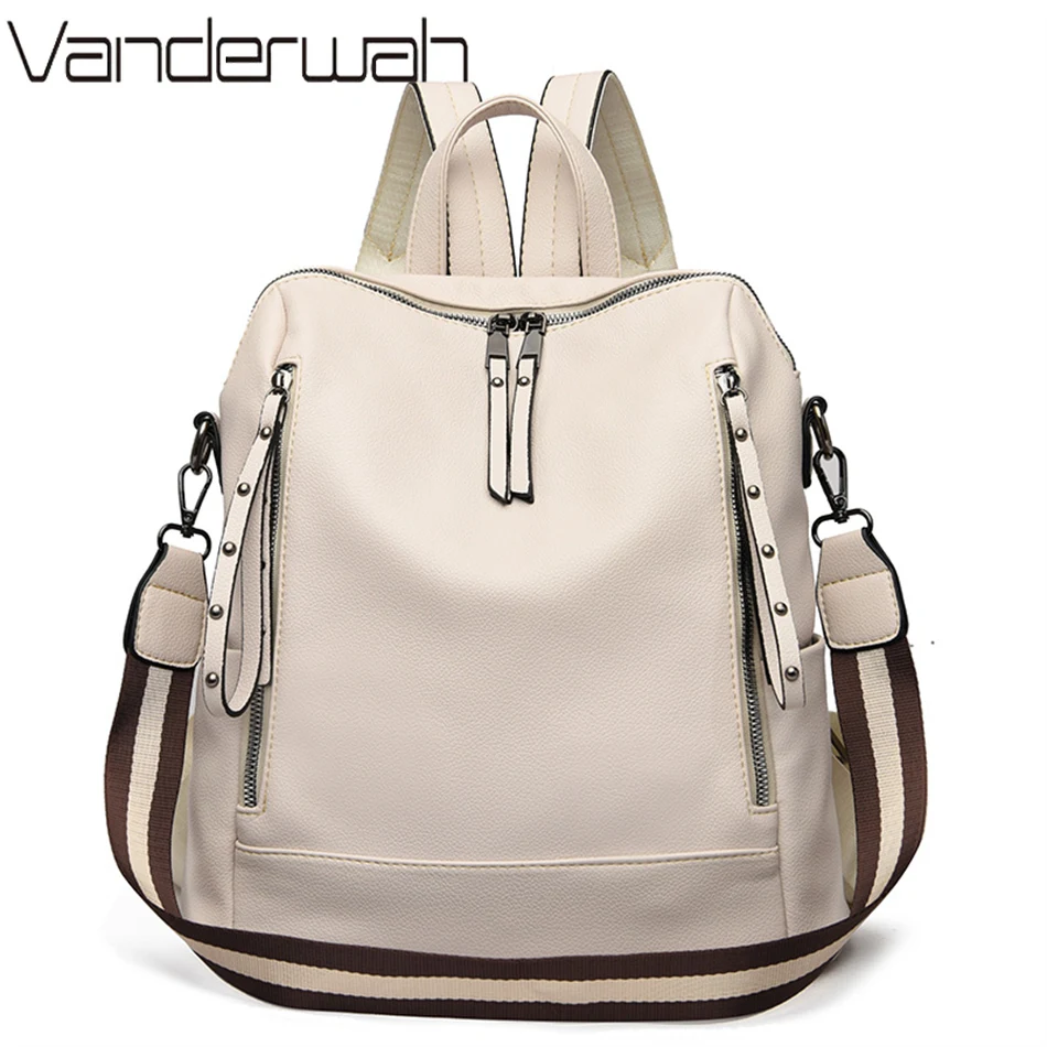 Luxury Bags Women Brands - Брендовые Роскошные рюкзаки, мягкая кожаная водонепроницаемая