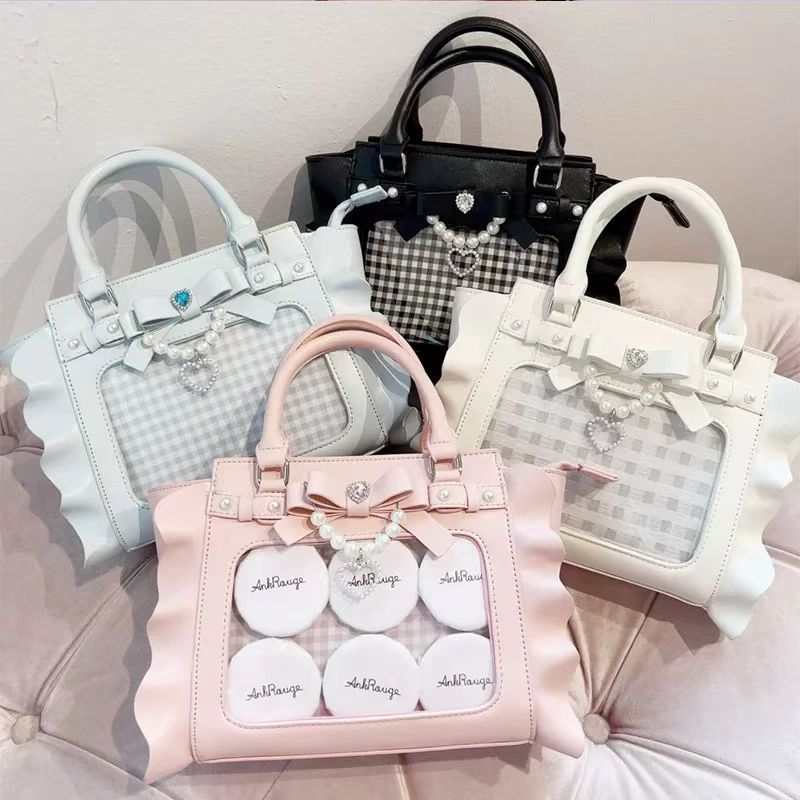 Wristlet Wallet Zipper - Harajuku квадратная розовая сумка Ita женская