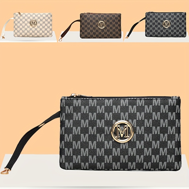 Женский клатч с винтажным букв – обзор и цена Wristlet Wallet Zipper