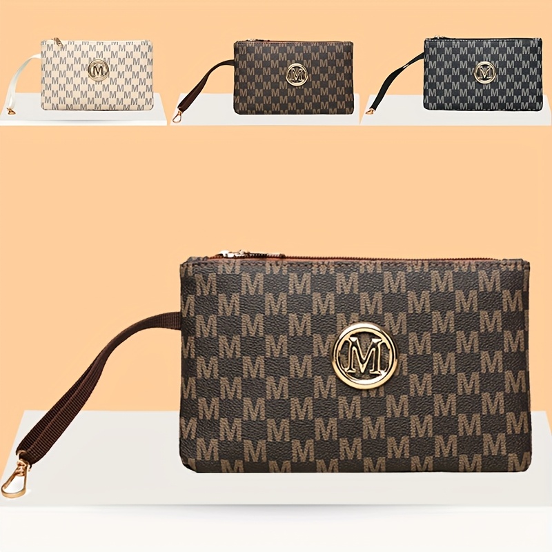 Женский клатч с винтажным букв – обзор и цена Wristlet Wallet Zipper