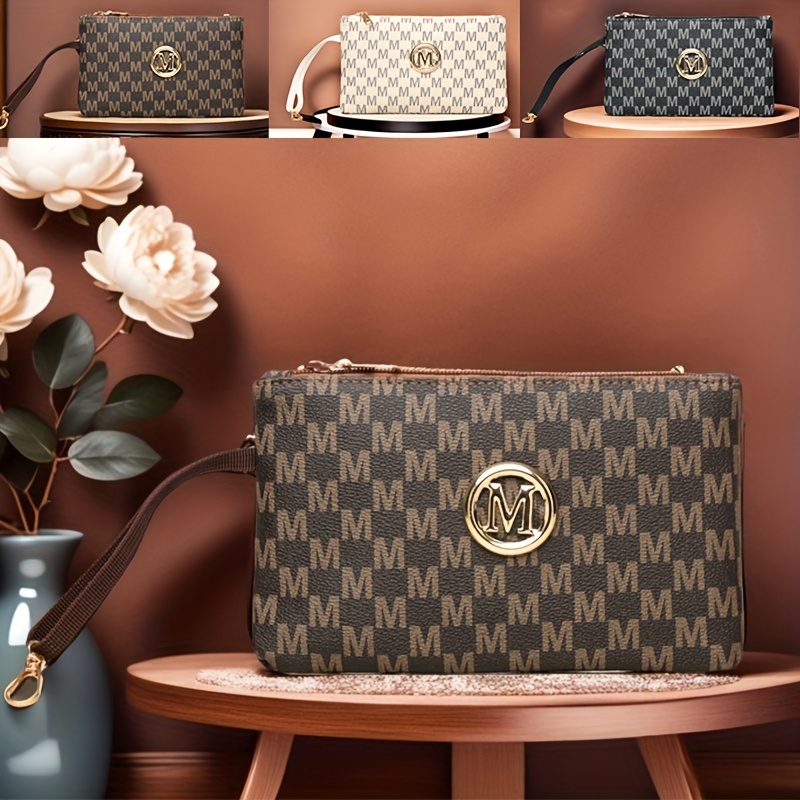 Женский клатч с винтажным букв – обзор и цена Wristlet Wallet Zipper