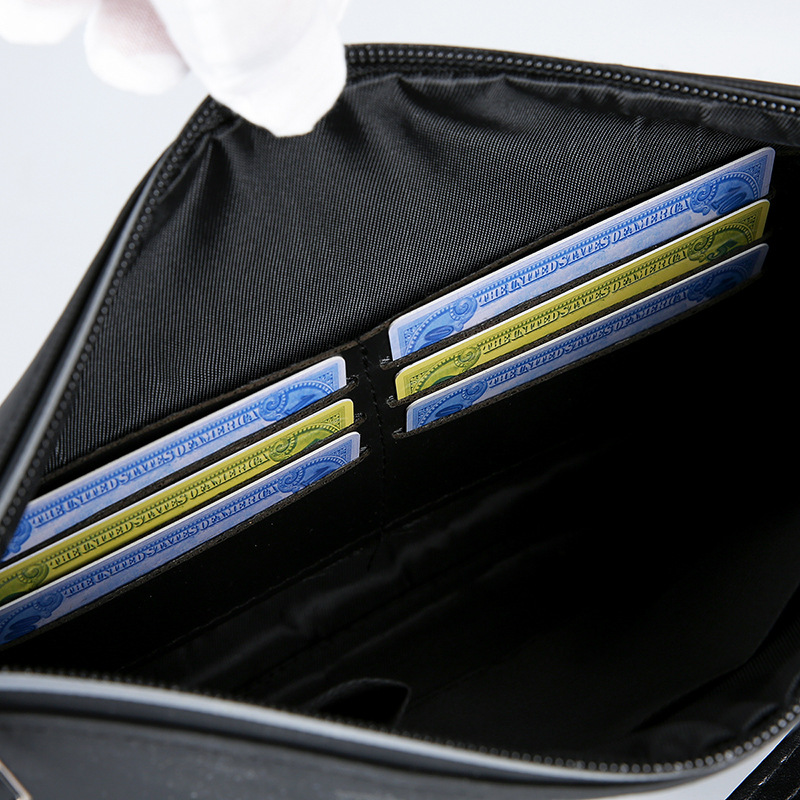 Мужской клатч из мягкой искусс – обзор и цена Wristlet Wallet Zipper