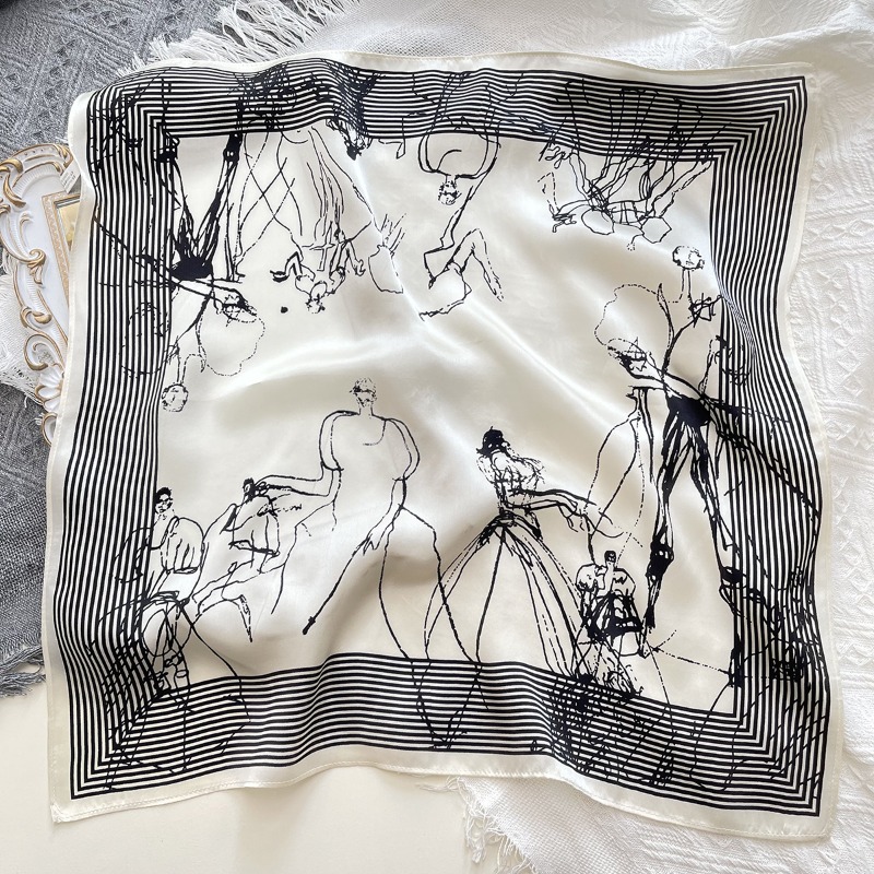 Атласный шарф-лента Art Line с – обзор и цена Luxury Bags Drawing
