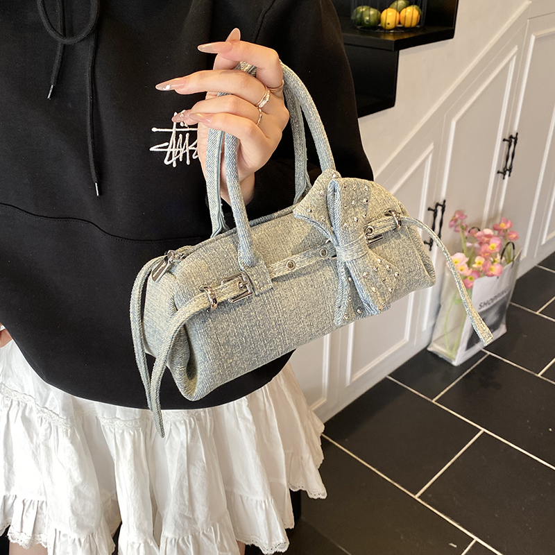 Маленькая сумка-боулинг Sweeti – обзор и цена Luxury Bags Denim