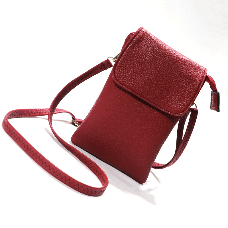 Женская кожаная сумка через пл – обзор и цена Wristlet Wallet Zipper