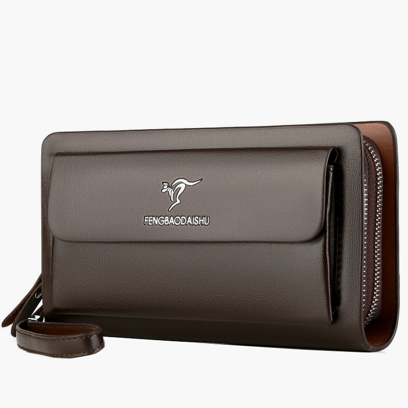 Модные мужские кошельки-клатчи – обзор и цена Wristlet Wallet Zipper