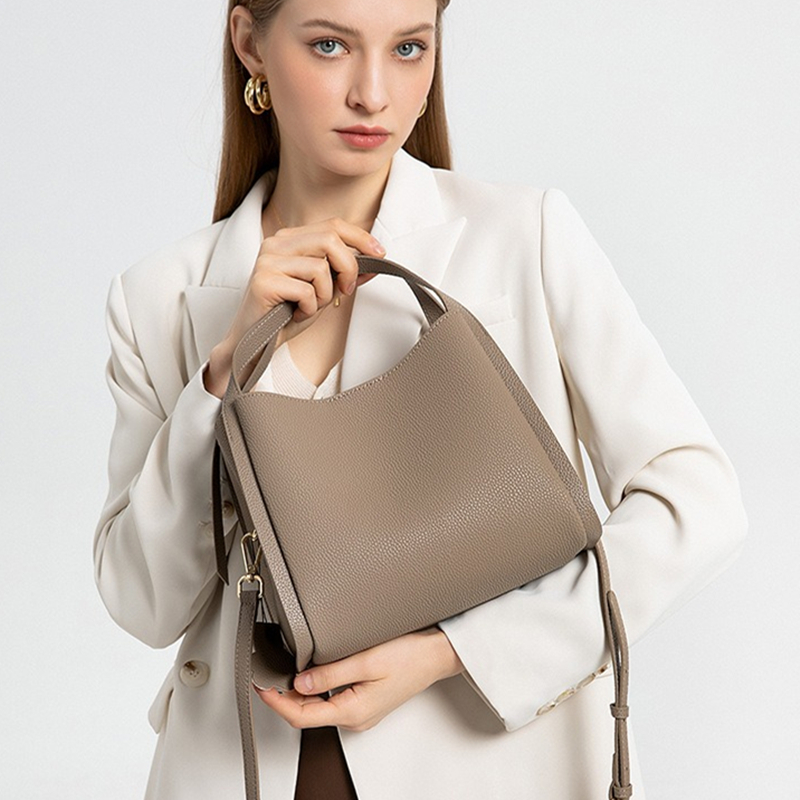 BURMINSA: Сумка-ведро из натур – обзор и цена Structured Handbag Top Handle