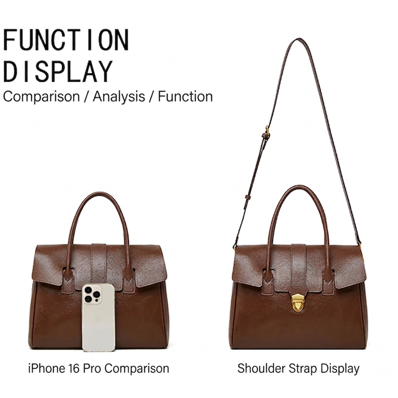Сумки BURMINSA из натуральной  – обзор и цена Structured Handbag Top Handle